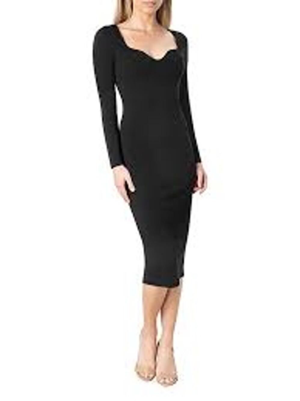 Dress The Population Women Sexy Sonia Sheath Dress Vamp Night Out Black Large